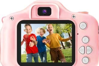 48mp pink digital camera fhd 1080p kids camera digital point and shoot cameras with 16x zoom anti shake 24 inch lcd scre 1