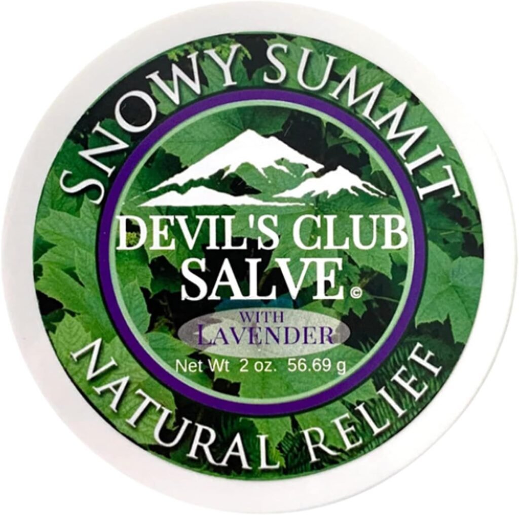 Alaska Devils Club Lavender Salve - Handmade Skin Care Ointment with Lavender - Natural Muscle Rub with Premium, Responsibly Sourced Plant Materials - Made in USA - 2 oz