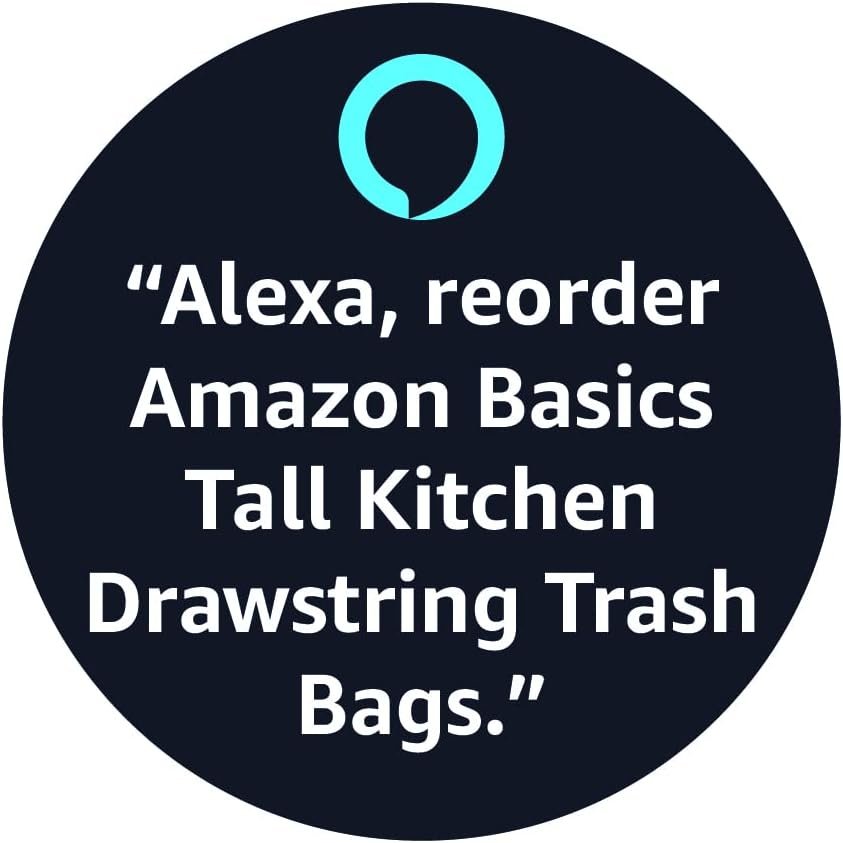 Amazon Basics Trash Bags, Tall Kitchen Drawstring, Unscented, 13 Gallon, 120 Count, Pack of 1
