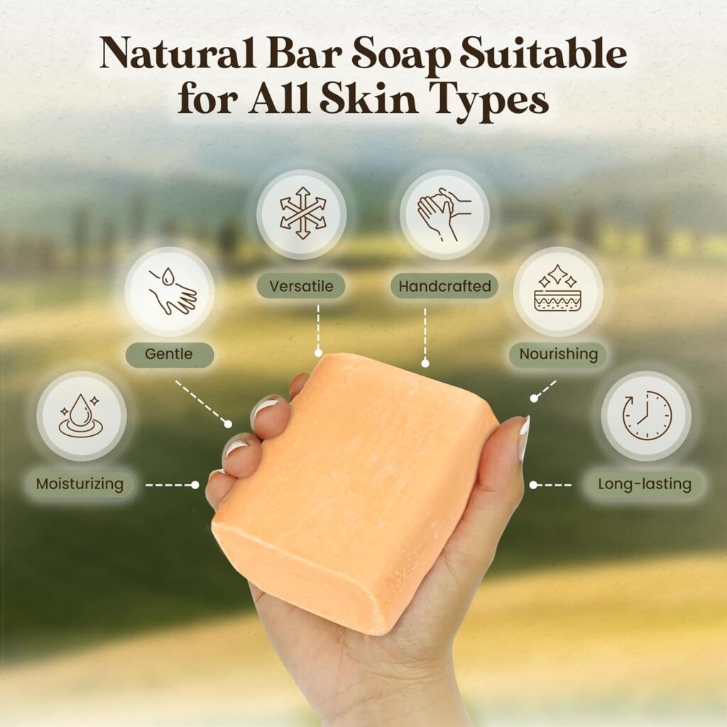 Amish Farms Soap Bar with All Natural Bentonite Clay | Made in USA, Vegan Moisturizing for Sensitive Skin | Women  Mens Face  Body Bath Soap for Shower | Clean Scent | 5 Ounce Each (5 Bars)