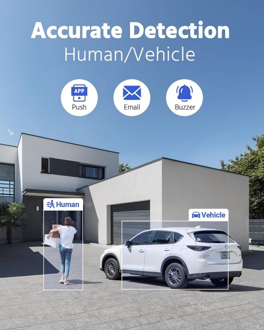Annke 3k lite security camera system outdoor with ai humanvehicle detection 8ch h265 dvr and 8 x 1920tvl 2mp ip67 home c 1