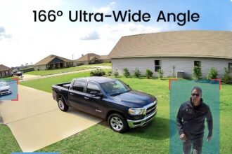 Aosu security cameras outdoor wireless 4 cam kit 166 ultra wide angle battery powered no subscription home security came 1
