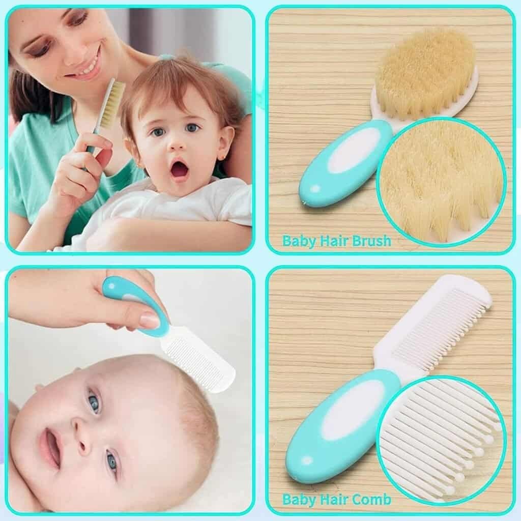 Baby Healthcare and Grooming Kit for Newborn Kids, 24PCS Upgraded Safety Baby Care Kit, Newborn Nursery Health Care Set, Baby Care Products