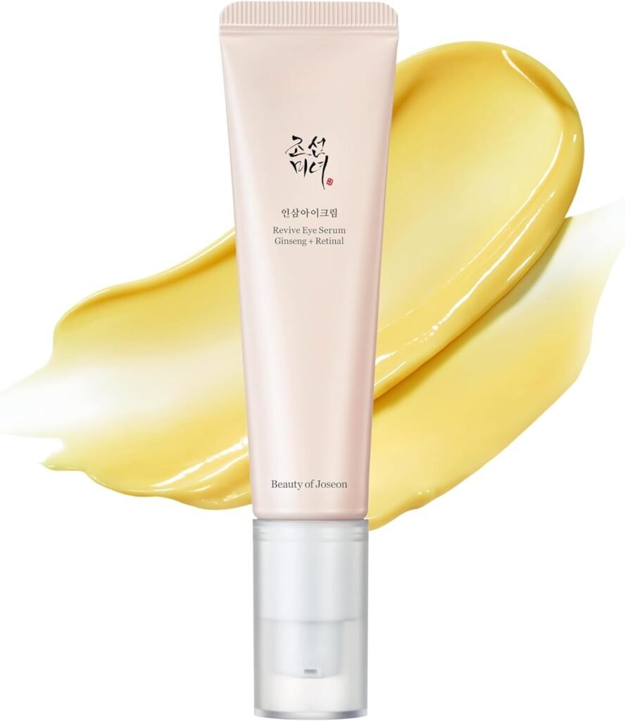 Beauty of Joseon Revive Eye Serum with Retinal Niacinamide Correction for Puffy Eye Bags Fine Lines Dark Circles Wrinkles, Korean Skin Care 30ml, 1 fl.oz