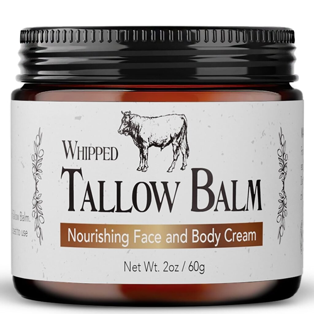 Beef Tallow for Skin | 100% Grass Fed Handmade Tallow Face Moisturizer | Face  Body | Whipped Moisturizer | 100% Natural Tallow Balm | No Parabens | Sensitive  Dry Skin, Eczema, Psoriasis