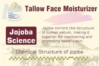 Beef tallow for skin beef tallow face moisturiser 100 grass fed beef tallow for skin care natural handmade lotion whippe 3