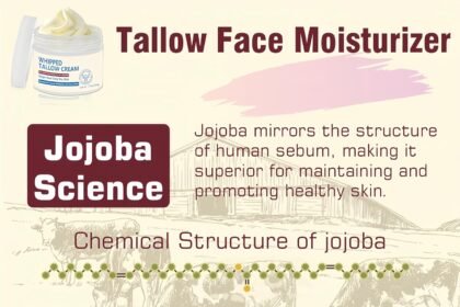 Beef tallow for skin beef tallow face moisturiser 100 grass fed beef tallow for skin care natural handmade lotion whippe 3