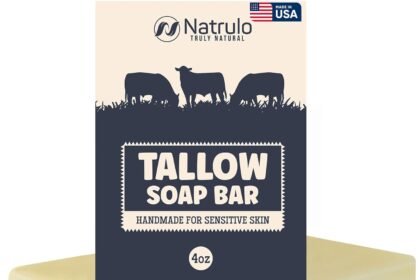 Beef tallow soap bar all natural grass fed tallow soap unscented moisturizing face body wash great for eczema dry itchy