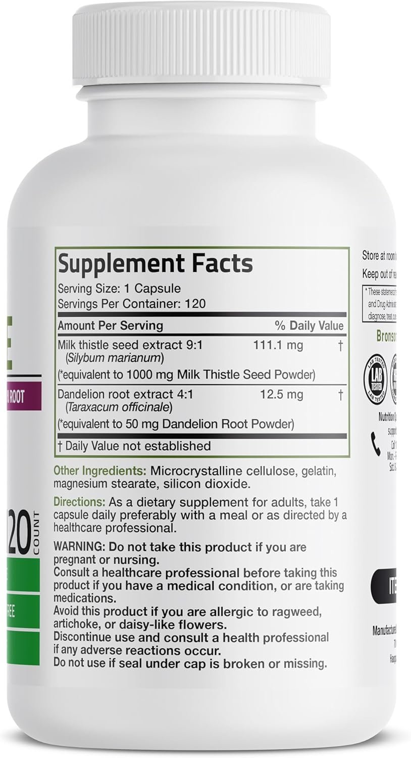 Bronson milk thistle review