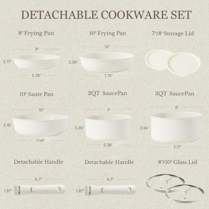 Carote 11pcs pots and pans set review