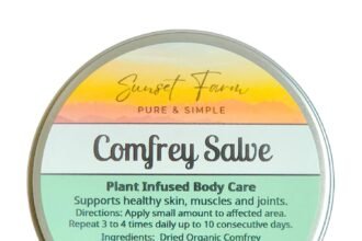 Comfrey salve herbal balm skin body care ointment 2 oz