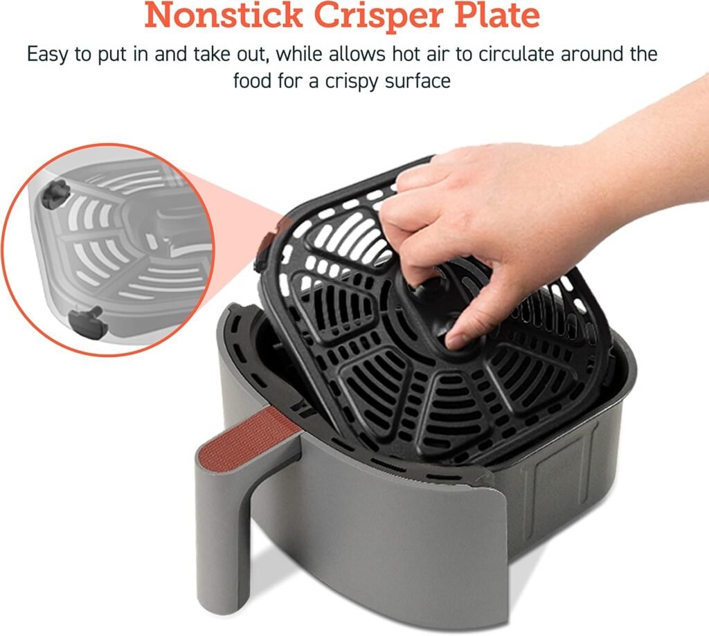 COSORI Air Fryer 2.1 QT, Small  Mini 4-in-1 airfryer Ideal for Simple Meals and Snack, Easy to Leftover Food to Crispy, Up to 97% Less Oil, 30 In-App Recipes, Nonstick  Dishwasher-Safe Basket