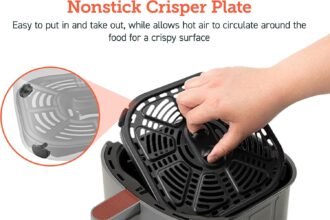 Cosori air fryer 21 qt small mini 4 in 1 airfryer ideal for simple meals and snack easy to leftover food to crispy up to 3