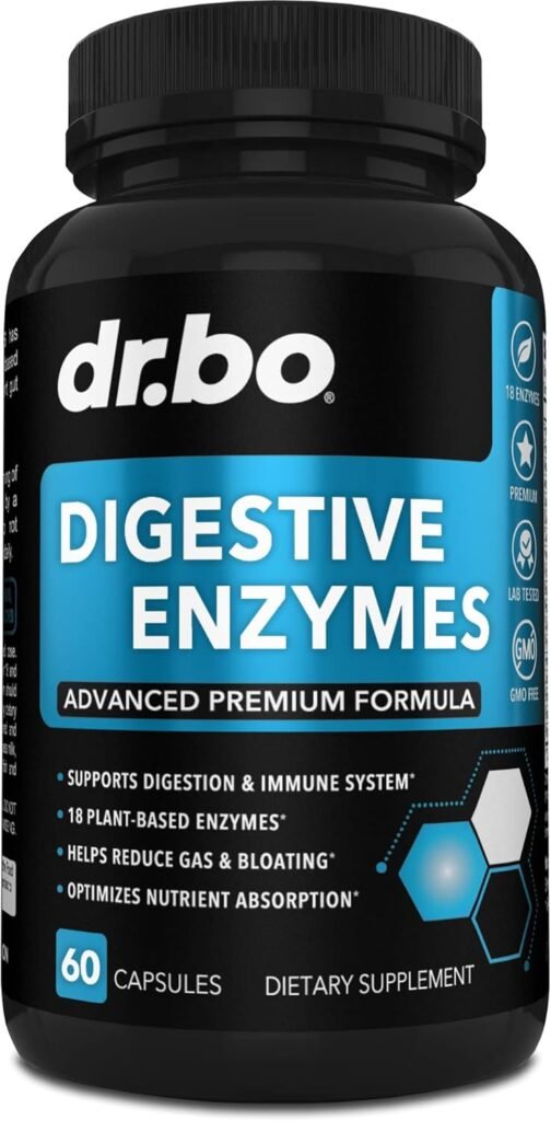 Digestive Enzymes Supplements Plant Based - Pancreatic  Proteolytic Super Digestion Enzyme Supplement Pills Aid for Bloating Relief for Women  Men - Lipase, Amylase, Bromelain, Protease  Cellulase