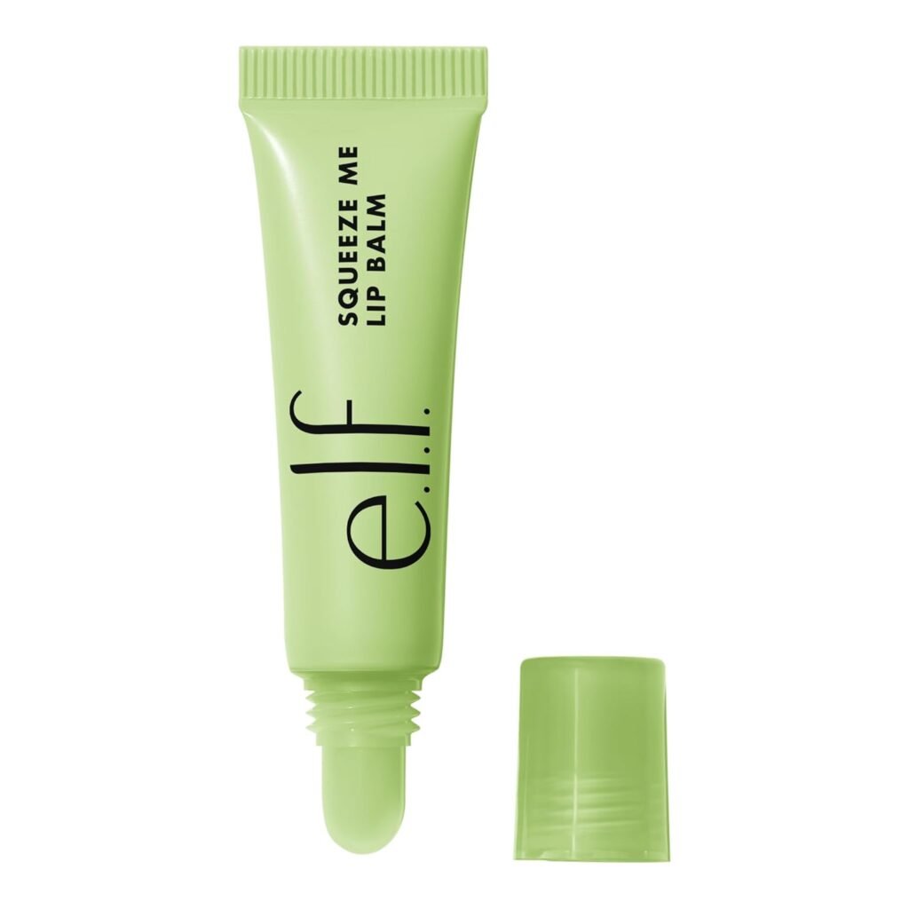 e.l.f. Squeeze Me Lip Balm, Moisturizing Lip Balm For A Sheer Tint Of Color, Infused With Hyaluronic Acid, Vegan  Cruelty-free, Strawberry