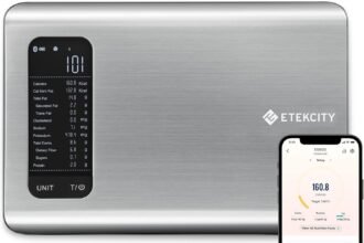Etekcity smart food kitchen scale with nutritional calculator free app with 19 nutrients tracking calorie marco digital