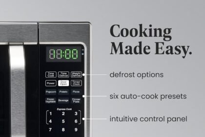 Farberware countertop microwave 1000 watts 11 cu ft microwave oven with led lighting and child lock perfect for apartmen 1