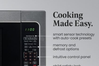 Farberware countertop microwave 1000 watts 11 cu ft microwave oven with led lighting and child lock perfect for apartmen 3