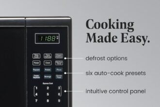 Farberware countertop microwave 700 watts 07 cu ft microwave oven with led lighting and child lock perfect for apartment 2