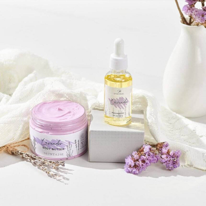 Gifts for women spa lavender bath gift baskets mothers day gifts relaxing self care gift for mom her sister wife auntie 1 1