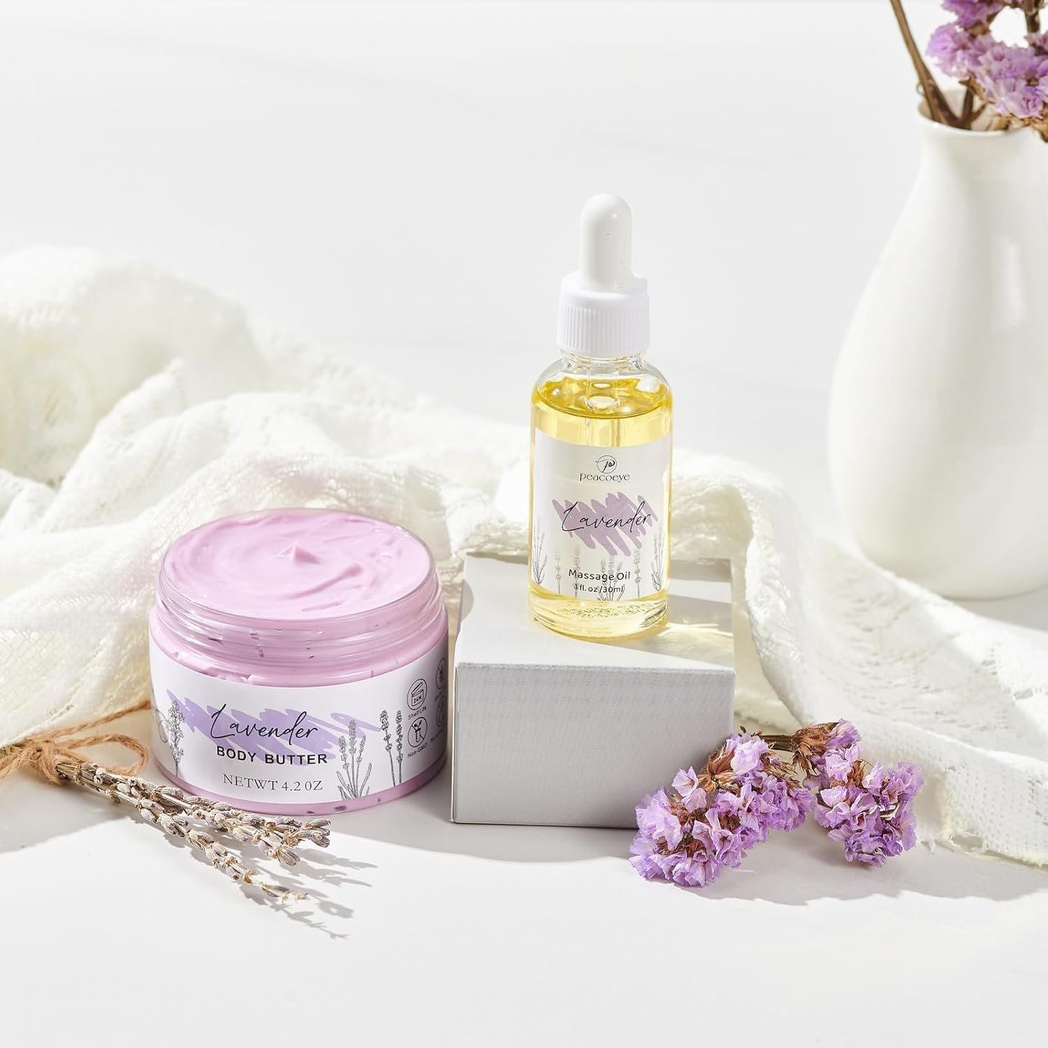 Gifts for women spa lavender bath gift baskets mothers day gifts relaxing self care gift for mom her sister wife auntie 1 1