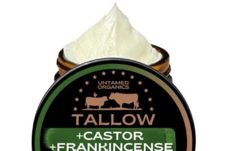 Handmade tallow castor oil and frankincense oil skin balm 100 grass fed tallow for skin care face body moisturizer for s