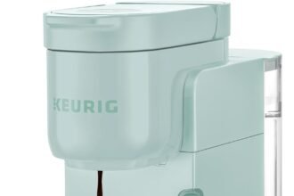 Keurig k express single serve k cup pod coffee maker 3 brew sizes strong button feature 42oz removable reservoir mint