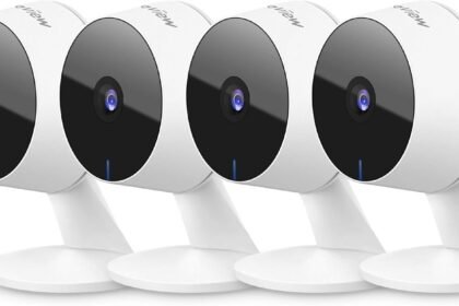 Laview security cameras 4pcs home security camera indoor 1080p wi fi cameras wired for pet motion detection two way audi