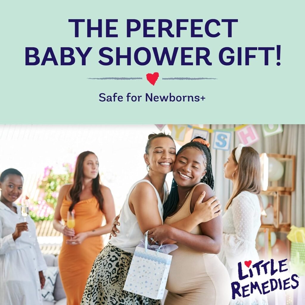 Little Remedies, New Baby Essentials Kit, 6 Newborn Essentials, Saline Nasal Spray, Gas Relief Drops, Gripe Water, Fever Reliever,  Diaper Ointment