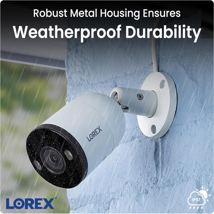 Lorex fusion 4k poe outdoorindoor smart home security camera system 4tb nvr white 7 bullet ip cameras 16 channel wired f 1