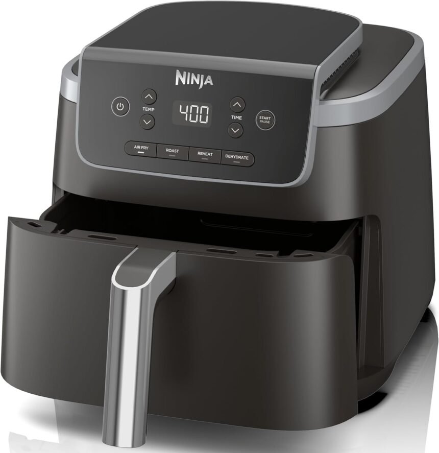 Ninja air fryer pro 4 in 1 with 5 qt capacity air fry roast reheat dehydrate air crisp technology with 400f for hot 120