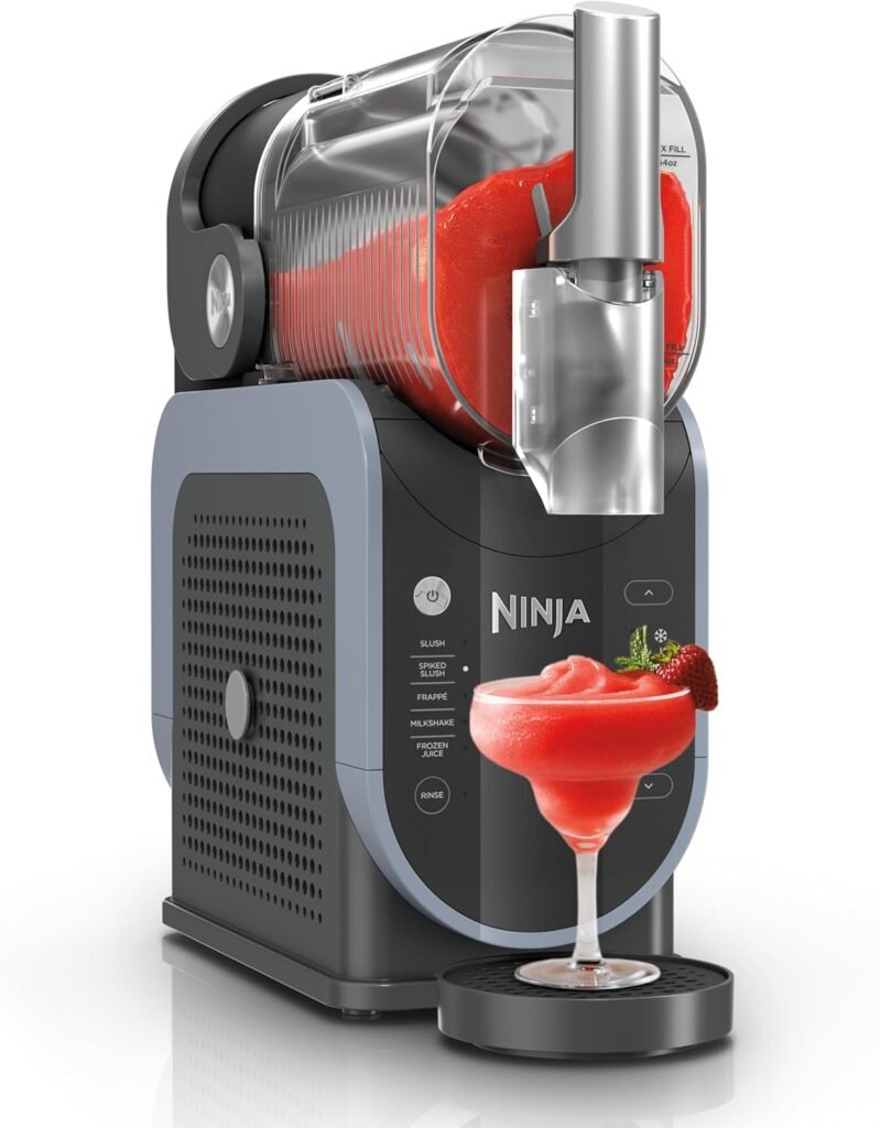 Ninja SLUSHi with RapidChill Technology, 88 oz. Frozen Drink  Slushie Machine, 5 Preset Programs, Margaritas, Frappés, and More, Premium Accents, Black, FS301