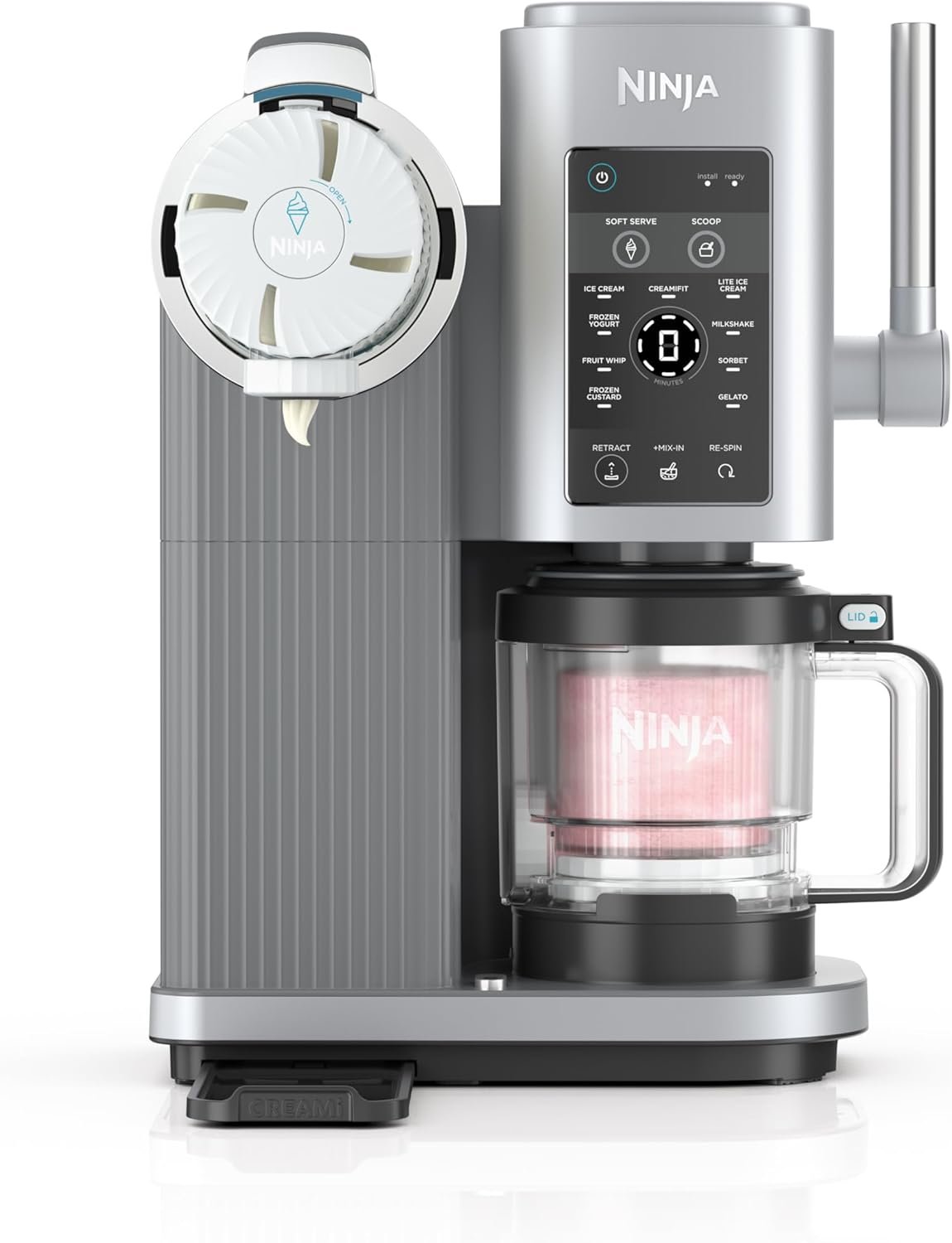 Ninja swirl by creami ice cream and soft serve maker sorbet milkshake frozen yogurt low calories program more 13 in 1 so