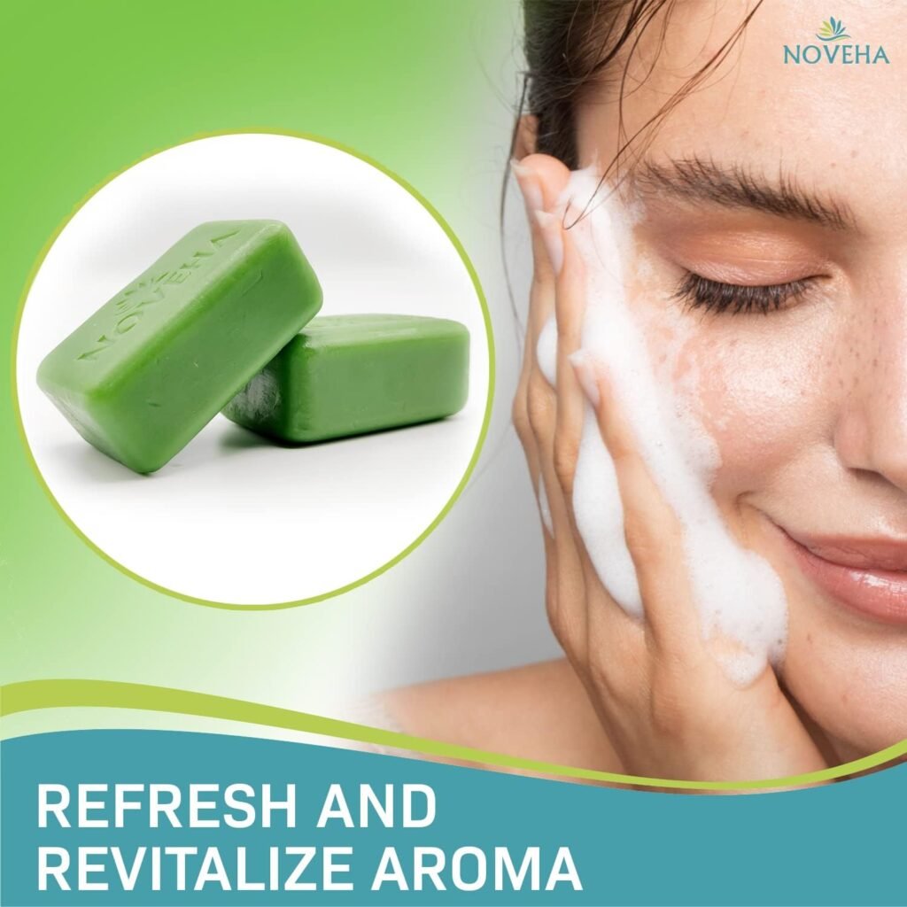 NOVEHA - Tea Tree Handmade Soap Bar | Therapeutic Skincare For Face, Eyelid Irritation, Itchy  Flaky Skin, Dryness, with Organic Ingredients, For All Skin Types, Cleanses  Moisturizes Face (3 Pack)