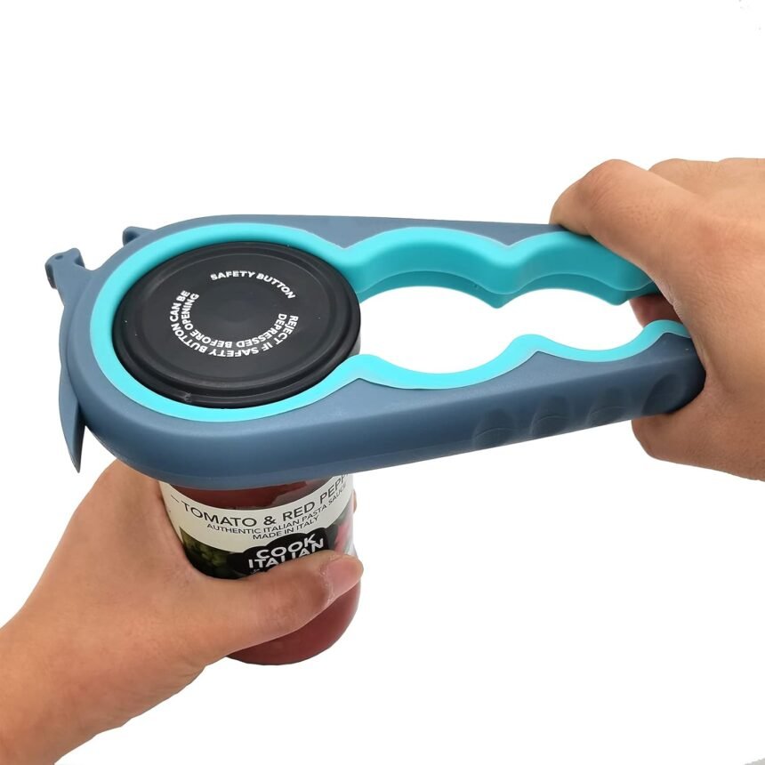 Otstar jar opener bottle opener and can opener for weak hands seniors with arthritis and anyone with low strength mutil