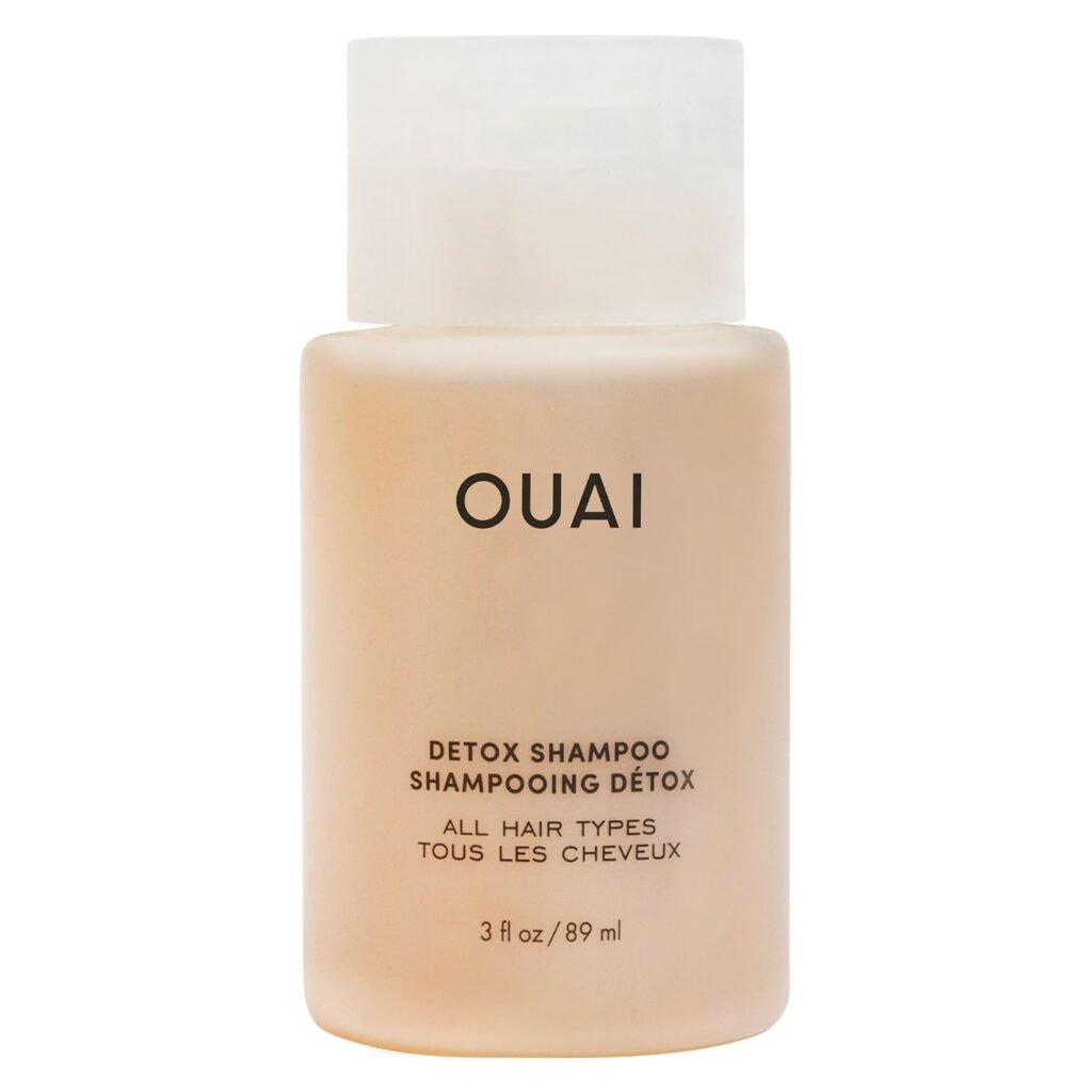 OUAI Detox Shampoo - Clarifying Shampoo for Build Up, Dirt, Oil, Product and Hard Water - Apple Cider Vinegar  Keratin for Clean, Refreshed Hair - Sulfate-Free Hair Care (10 oz)