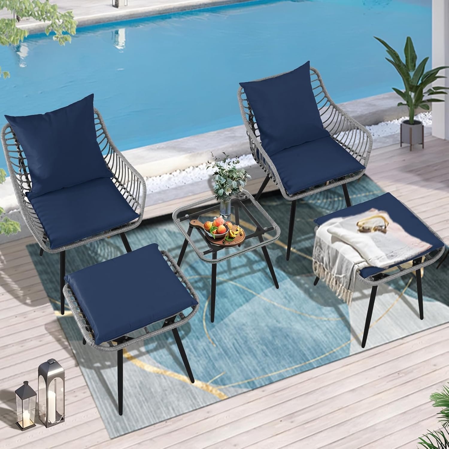Outdoor wicker bistro set review