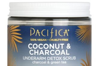 Pacifica underarm body scrub armpit detox coconut charcoal deodorant exfoliating nourishing for natural deodorant users