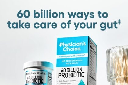 Physicians choice optimal gut health bundle 60 billion probiotics 60ct digestive enzymes for digestive comfort and immun 3