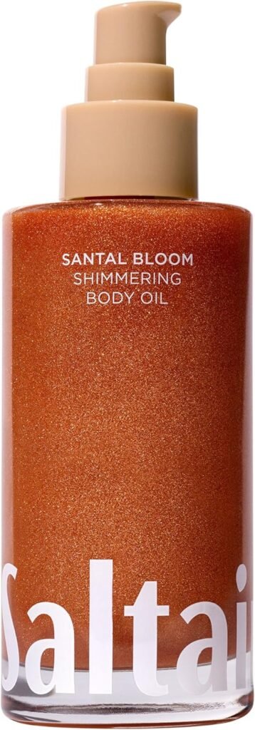 Saltair - Shimmering Body Oil - Santal Bloom Scent - Shimmering Moisturizer - 4.0 Fl Oz