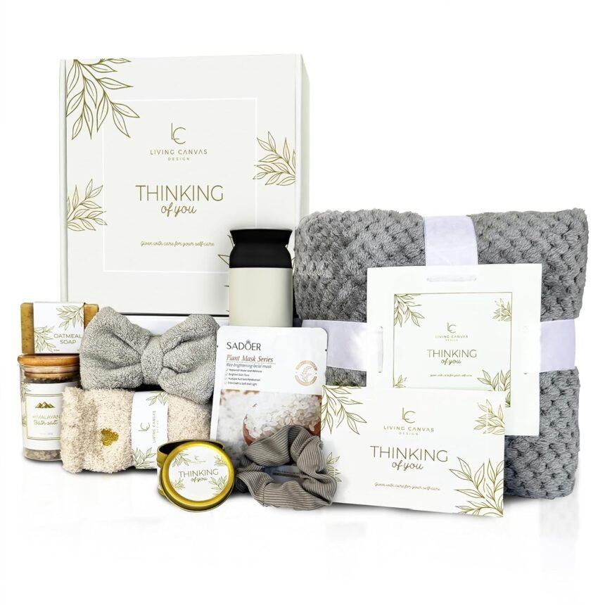 Self care gifts for women 11 piece womens get well gifts for mom girlfriend wife daughter womens spa gifts baskets with