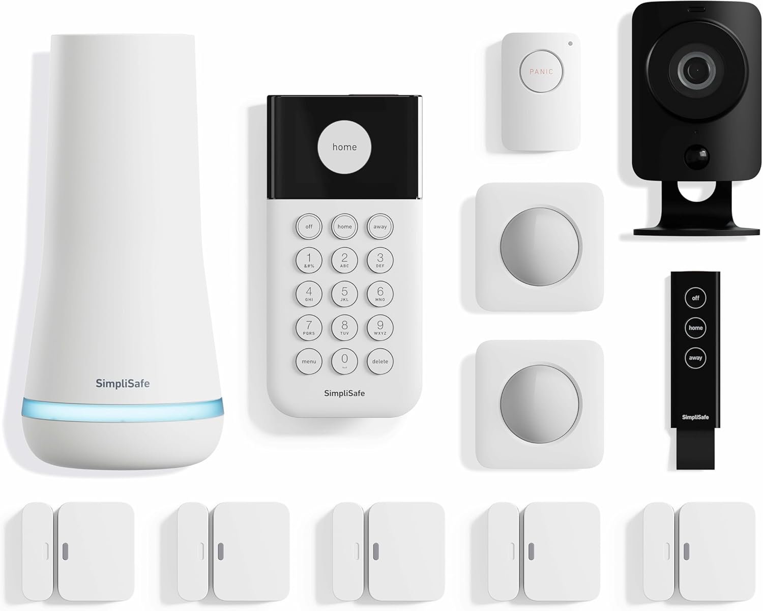 Simplisafe 12 piece wireless home security system whd camera optional 247 professional monitoring no contract compatible