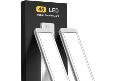 Under cabinet lights40 led rechargeable battery operated motion sensor light indoor 2 pack magnetic dimmable closet ligh