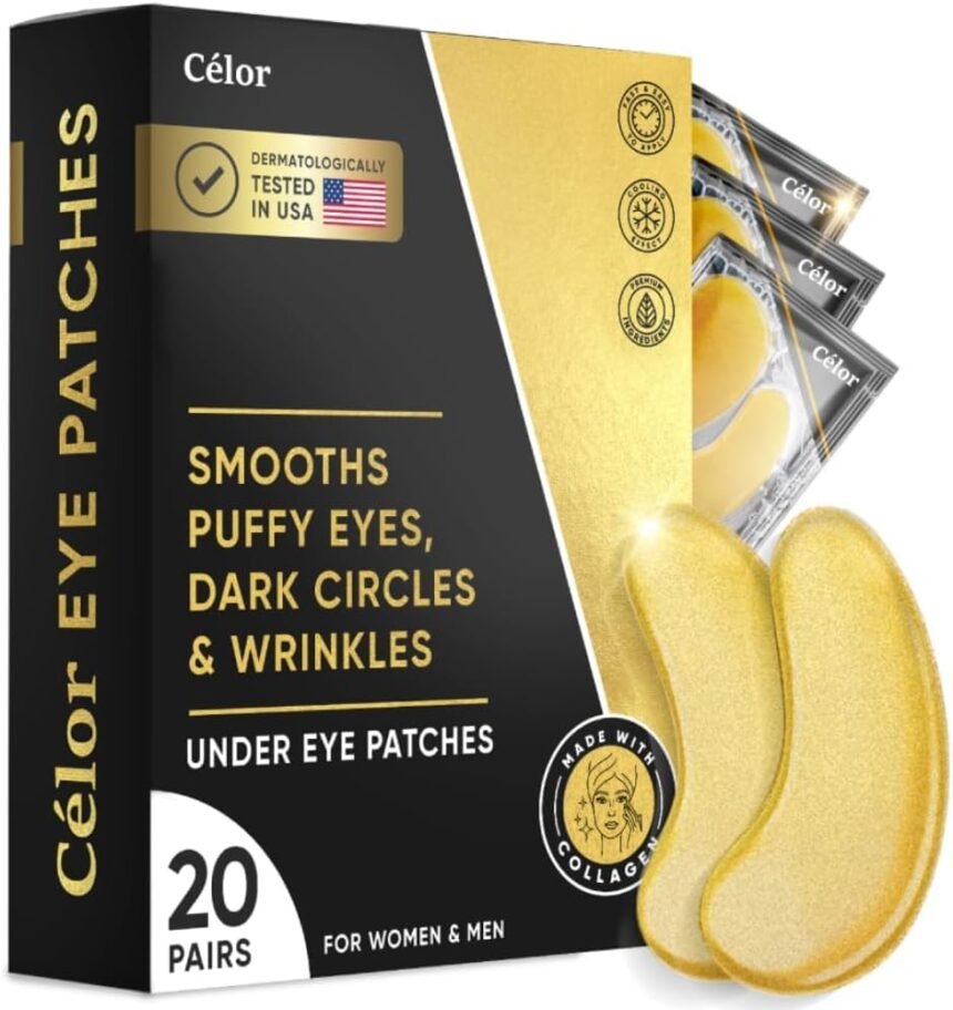 Under eye patches 20 pairs eye patches for puffy eyes and dark circles under eye mask for beauty personal care under eye
