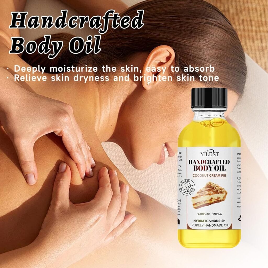 Vanilla Body Oil, Hydrating  Nourishing Moisturizer for Dry Skin, Handmade Natural Skincare Oil, Vanilla Scented Spa Oil, Relaxation  Aromatherapy